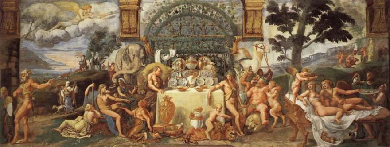 Giulio Romano Wedding Feast of Cupid and Psyche oil painting picture